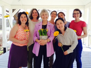 Lake Champlain cluster celebrates its completion with flowers.