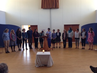 Closing ceremony at the cluster in Freeport, Maine
