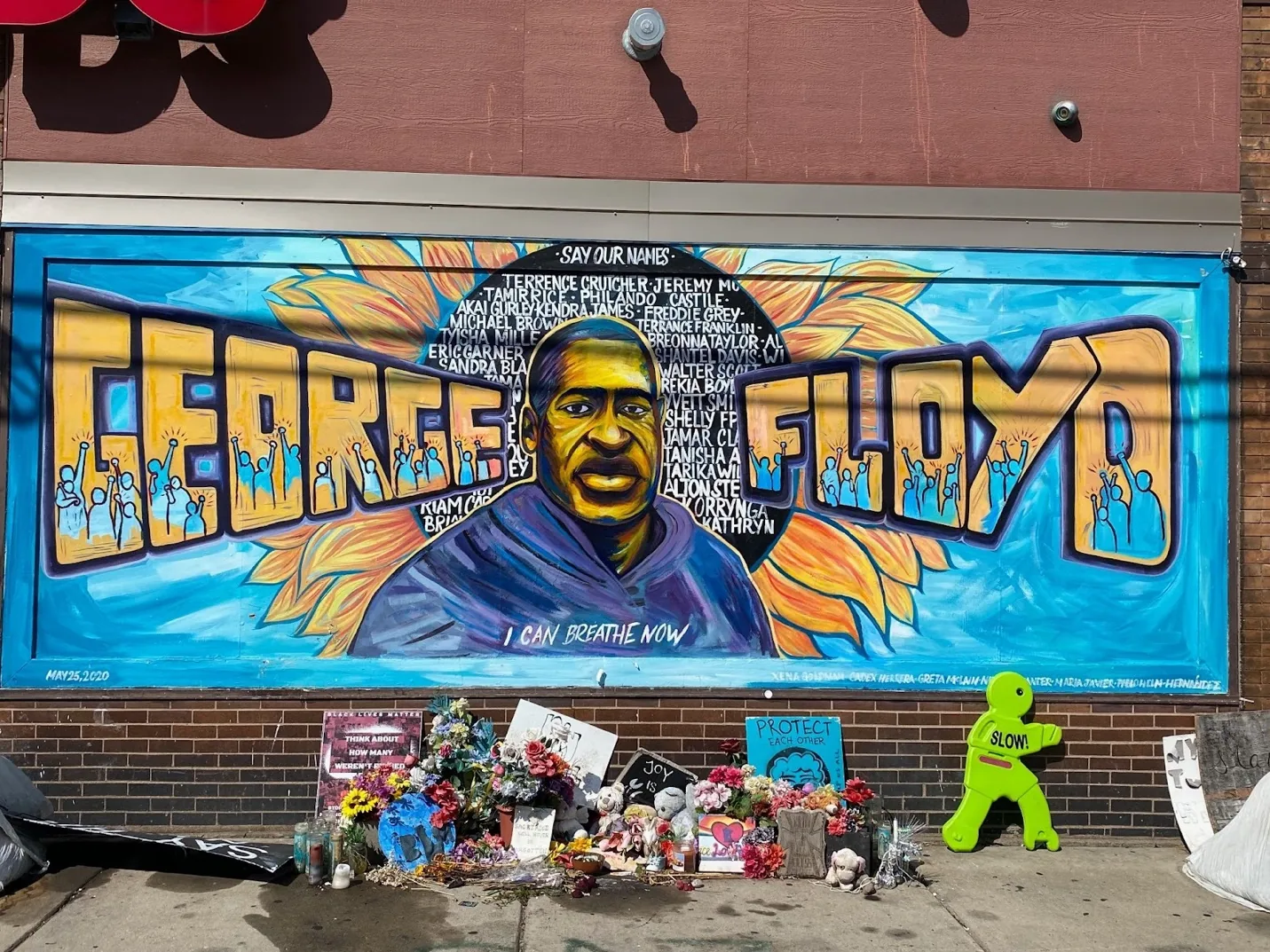 George Floyd memorial mural, Minneapolis