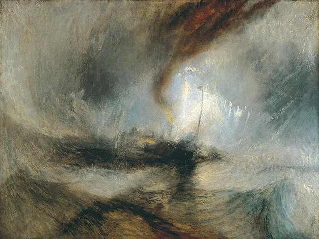 J. M. W. Turner, Snow Storm – Steam-Boat off a Harbour’s Mouth